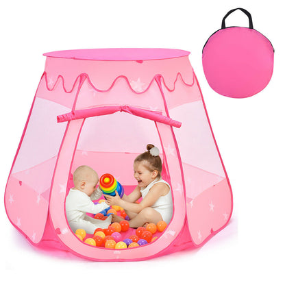 Pink Portable Kid Play House Play Tent with 100 Balls, Pink Play Tents & Playhouse at Gallery Canada