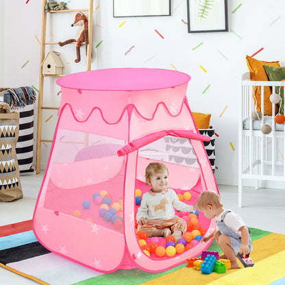 Pink Portable Kid Play House Play Tent with 100 Balls, Pink Play Tents & Playhouse at Gallery Canada