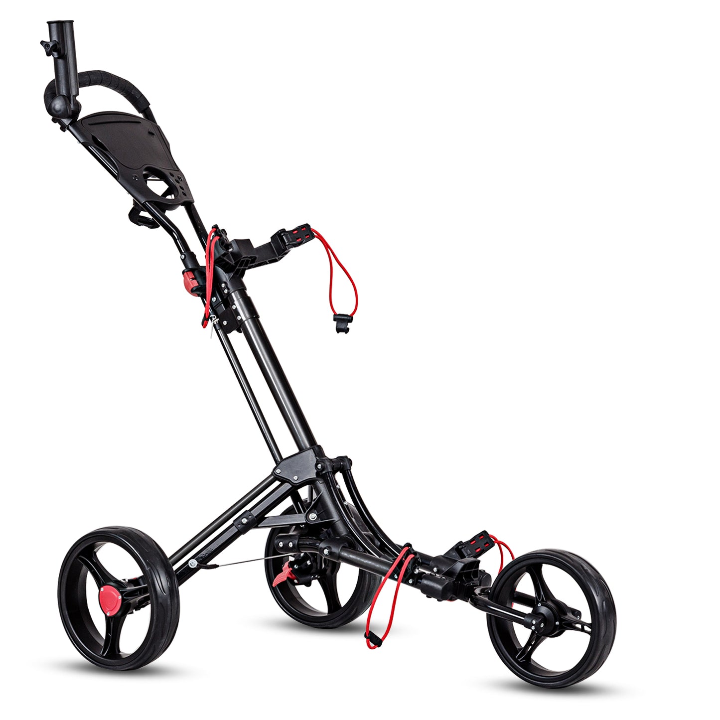 Foldable 3 Wheel Golf Pull Cart, Black Golf Black at Gallery Canada