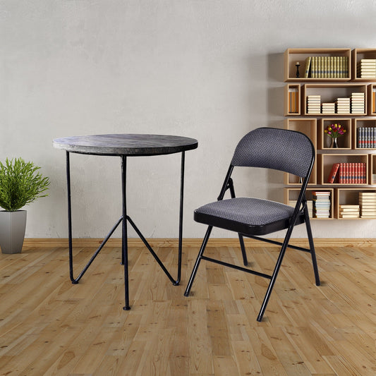 Folding Chair Set, Upholstered Seat, Fabric Backrest Chairs Options at Gallery Canada