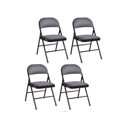 Folding Chair Set with Upholstered Seat and Fabric Covered Backrest at Gallery Canada