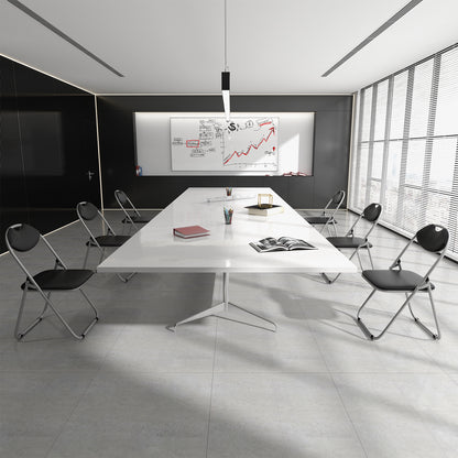 6 Pieces U-Shape Folding Chairs, Hollow Handle, Black Dining Chairs at Gallery Canada