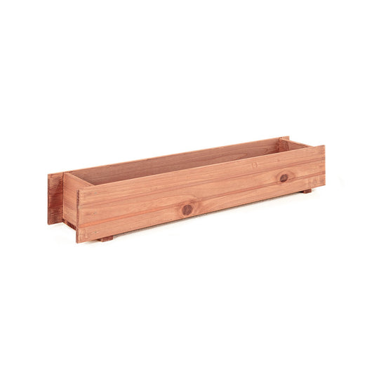 Wooden Decorative Planter Box for Garden Yard and Window, Brown - Gallery Canada