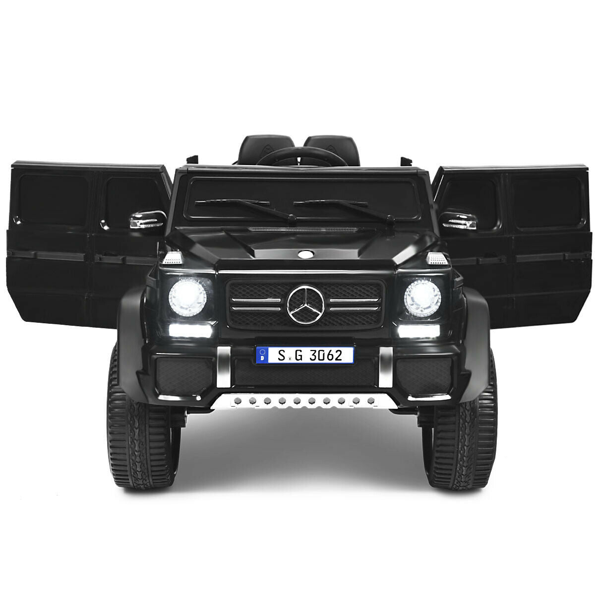 12V Licensed Mercedes-Benz Kids Ride On Car, Black Powered Ride On Toys at Gallery Canada