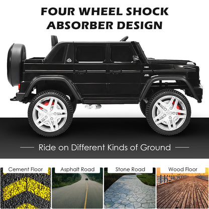 12V Licensed Mercedes-Benz Kids Ride On Car, Black Powered Ride On Toys at Gallery Canada