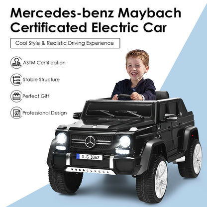 12V Licensed Mercedes-Benz Kids Ride On Car, Black Powered Ride On Toys at Gallery Canada