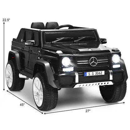 12V Licensed Mercedes-Benz Kids Ride On Car, Black Powered Ride On Toys at Gallery Canada