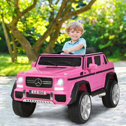 12V Licensed Mercedes-Benz Kids Ride On Car, Pink Powered Ride On Toys at Gallery Canada