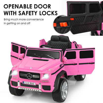 12V Licensed Mercedes-Benz Kids Ride On Car, Pink Powered Ride On Toys at Gallery Canada