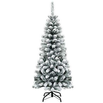 4.5 Feet Artificial Pencil Christmas Tree, 242 Branch, Green Christmas Tree Green at Gallery Canada