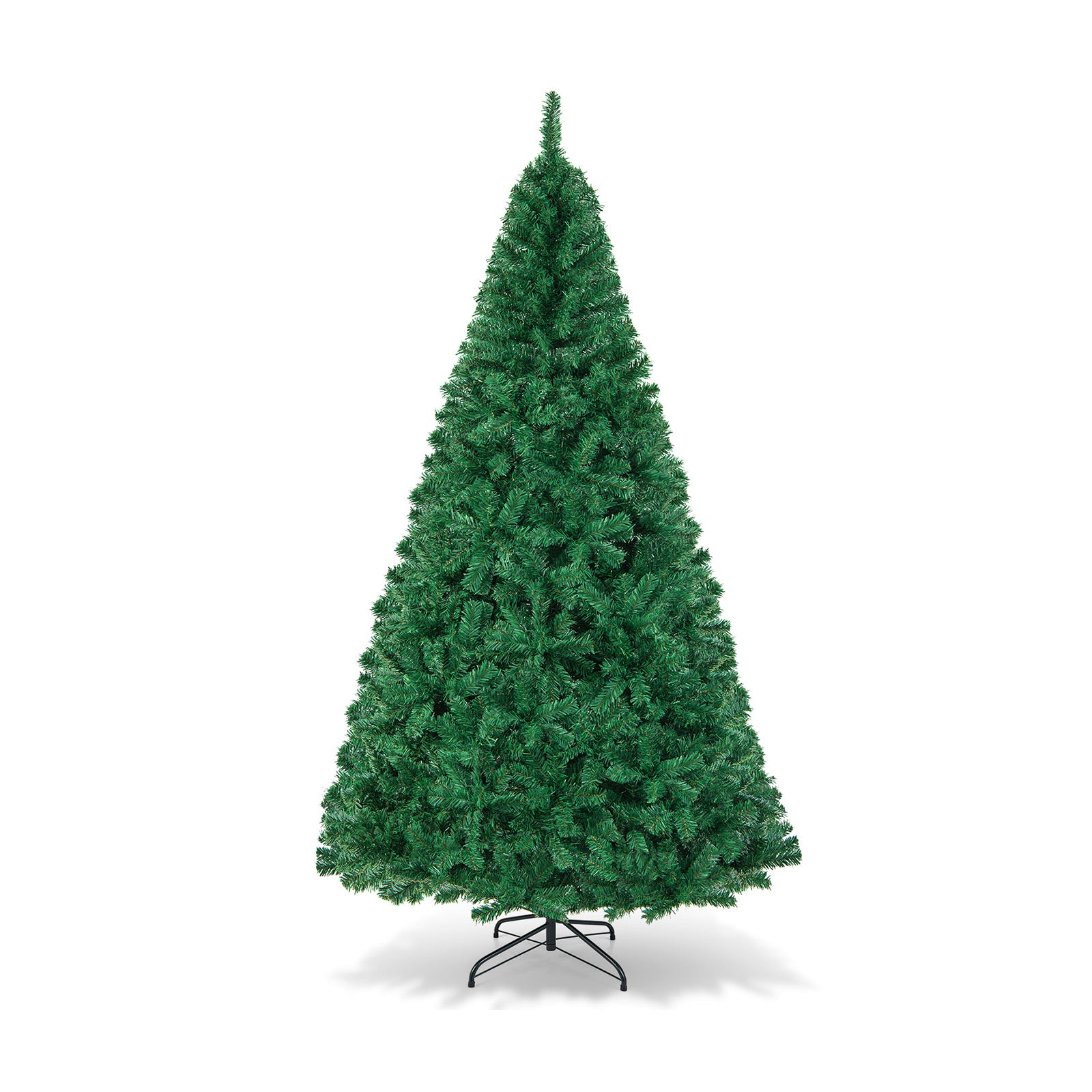 Artificial PVC Hinged Christmas Tree with Solid Metal Stand-8 ft, Green Christmas Tree at Gallery Canada
