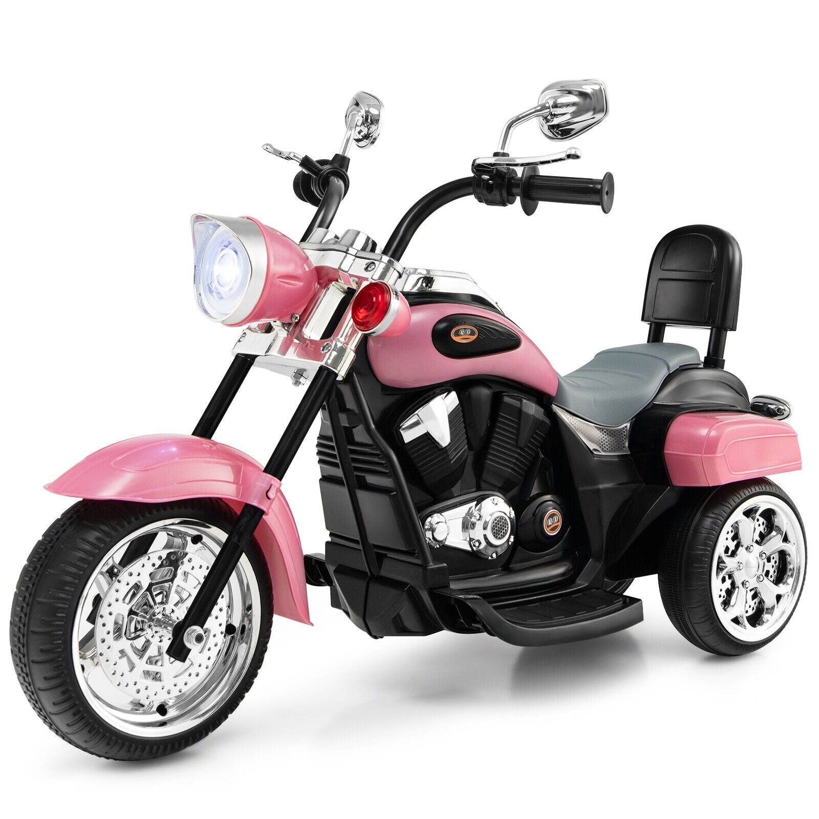6V 3 Wheel Kids Motorcycle, Pink - Gallery Canada