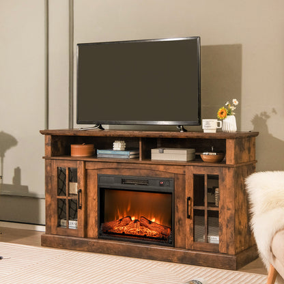 18/23 Inch Electric Fireplace Insert, Adjustable LED Flame, 23 Inches, Black Fireplaces at Gallery Canada