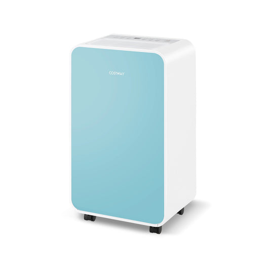 32 Pints/Day Portable Quiet Dehumidifier for Rooms up to 2500 Sq. Ft, Blue - Gallery Canada