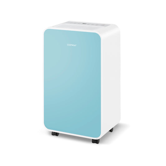 32 Pints/Day Portable Quiet Dehumidifier, For Rooms Up To 2500 Sq. Ft, Blue Dehumidifiers Blue at Gallery Canada