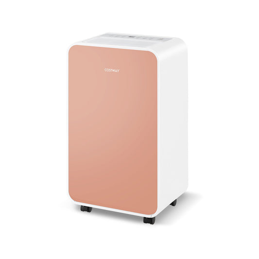 32 Pints/Day Portable Quiet Dehumidifier for Rooms up to 2500 Sq. Ft, Pink