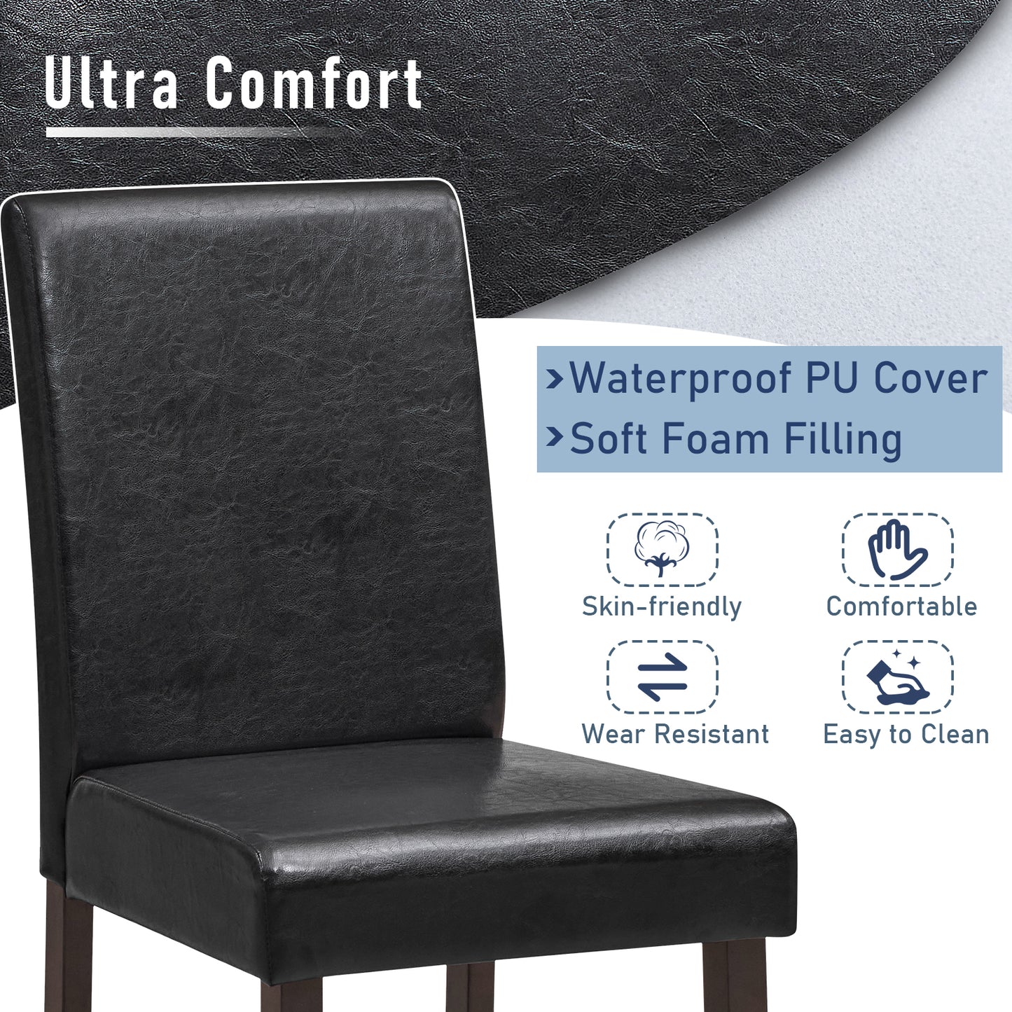 25 Inch Counter Height Set of 2 Bar Stools, Black Bar Stools at Gallery Canada