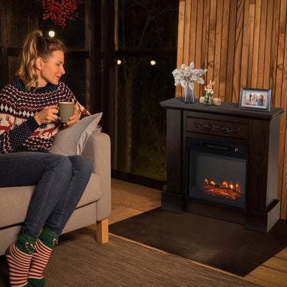 1400W Electric Fireplace TV Stand Mantel, Remote Control, Natural Fireplaces at Gallery Canada