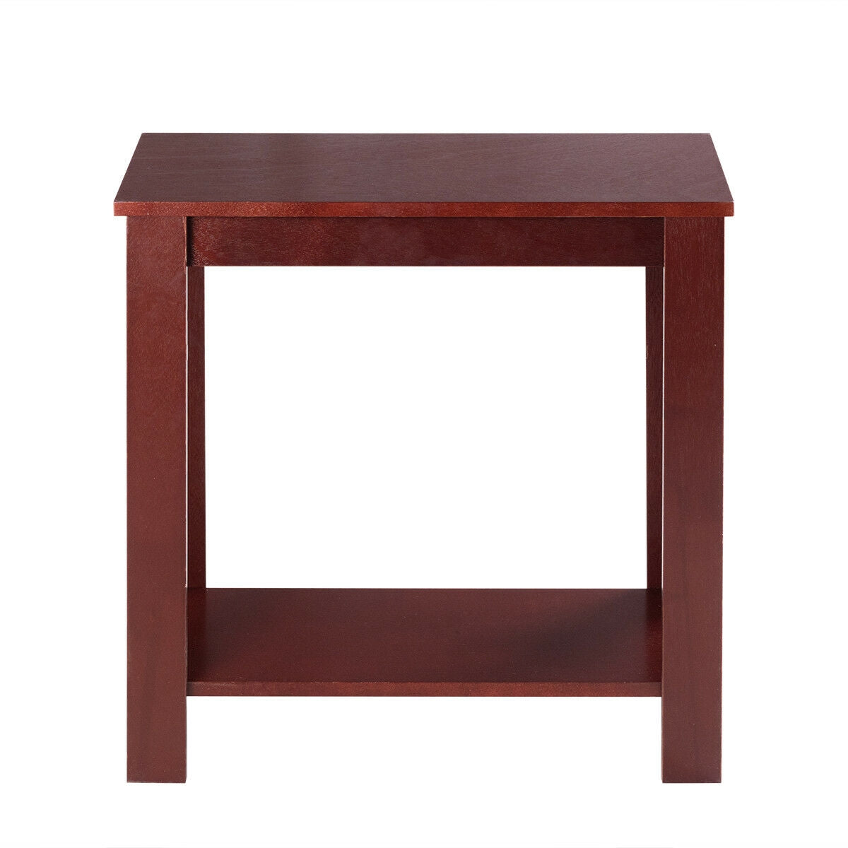 2-Tier Modern Compact End Table with Storage Shelf, Espresso End & Side Tables at Gallery Canada