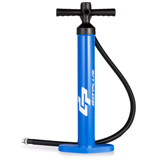 Double Action Manual SUP Hand Pump With Gauge, Blue Outdoor Play Blue at Gallery Canada