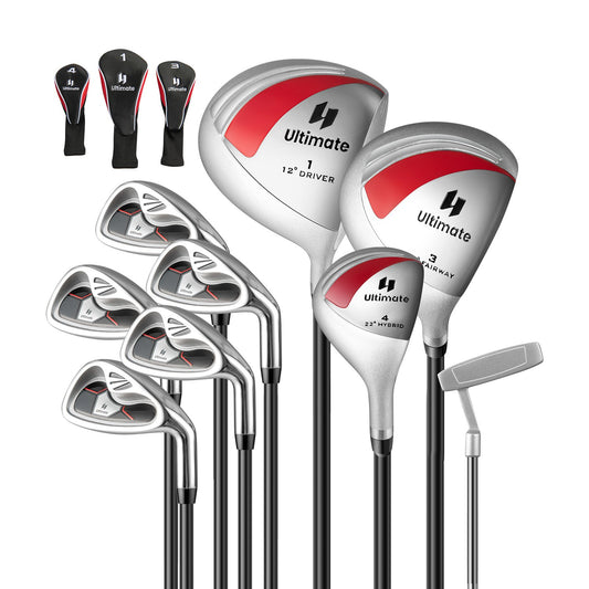Women's 9 Pieces Complete Golf Club Set, Red - Gallery Canada