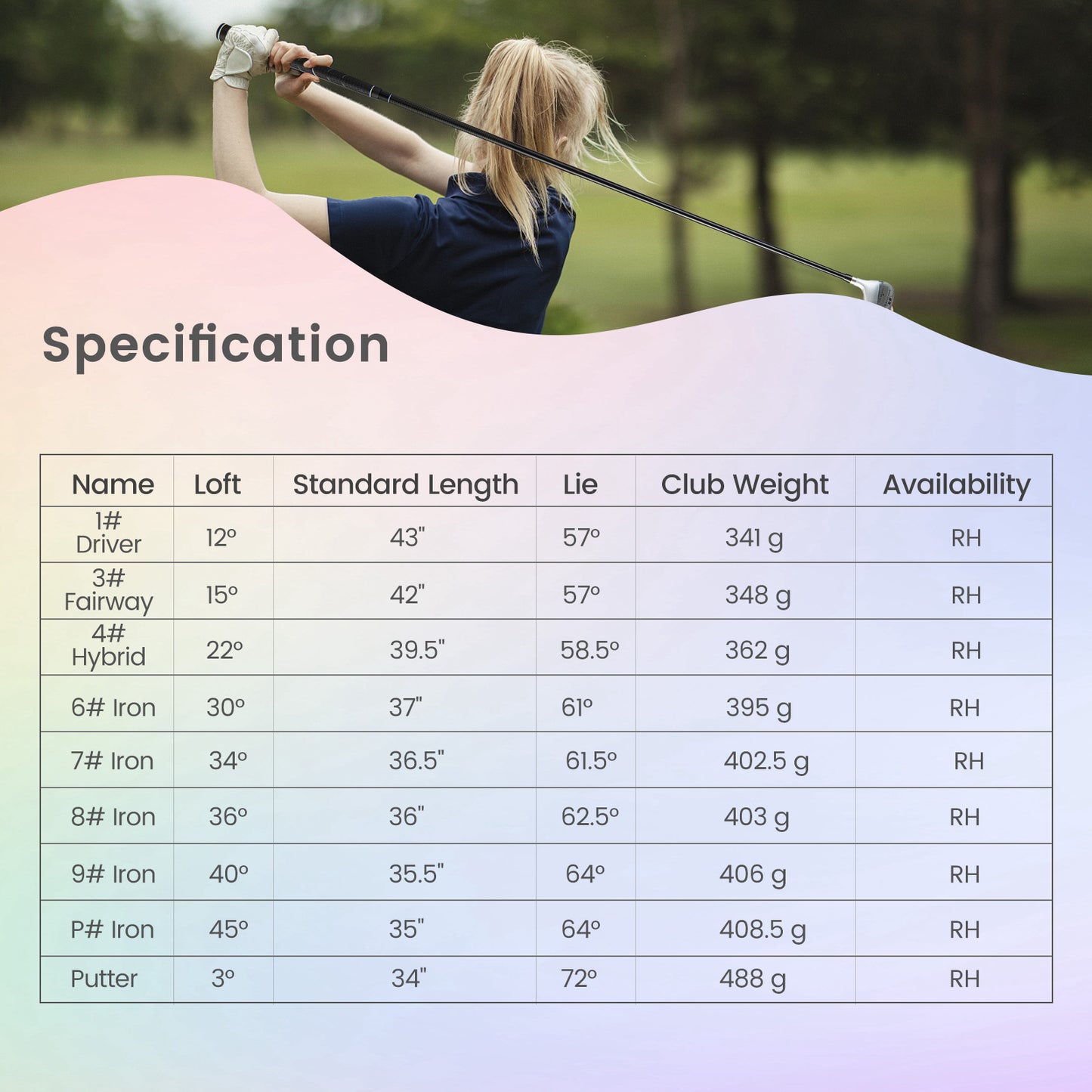 Women's 9-Piece Golf Club Set, Pink Golf at Gallery Canada