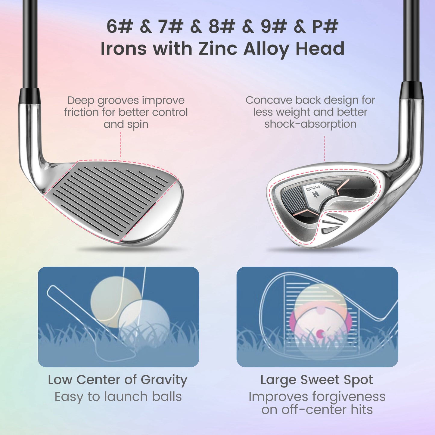 Women's 9-Piece Golf Club Set, Pink Golf at Gallery Canada