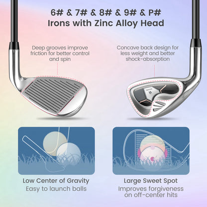 Women's 9-Piece Golf Club Set, Pink Golf at Gallery Canada