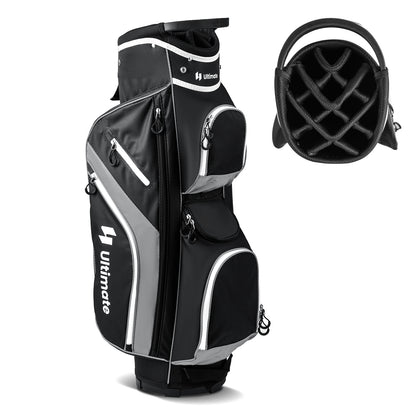 Golf Cart Bag, 14 Way Top Dividers, Gray Golf at Gallery Canada