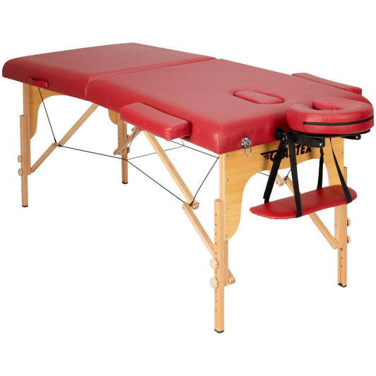 Portable Adjustable Facial Spa Bed  with Carry Case, Red at Gallery Canada