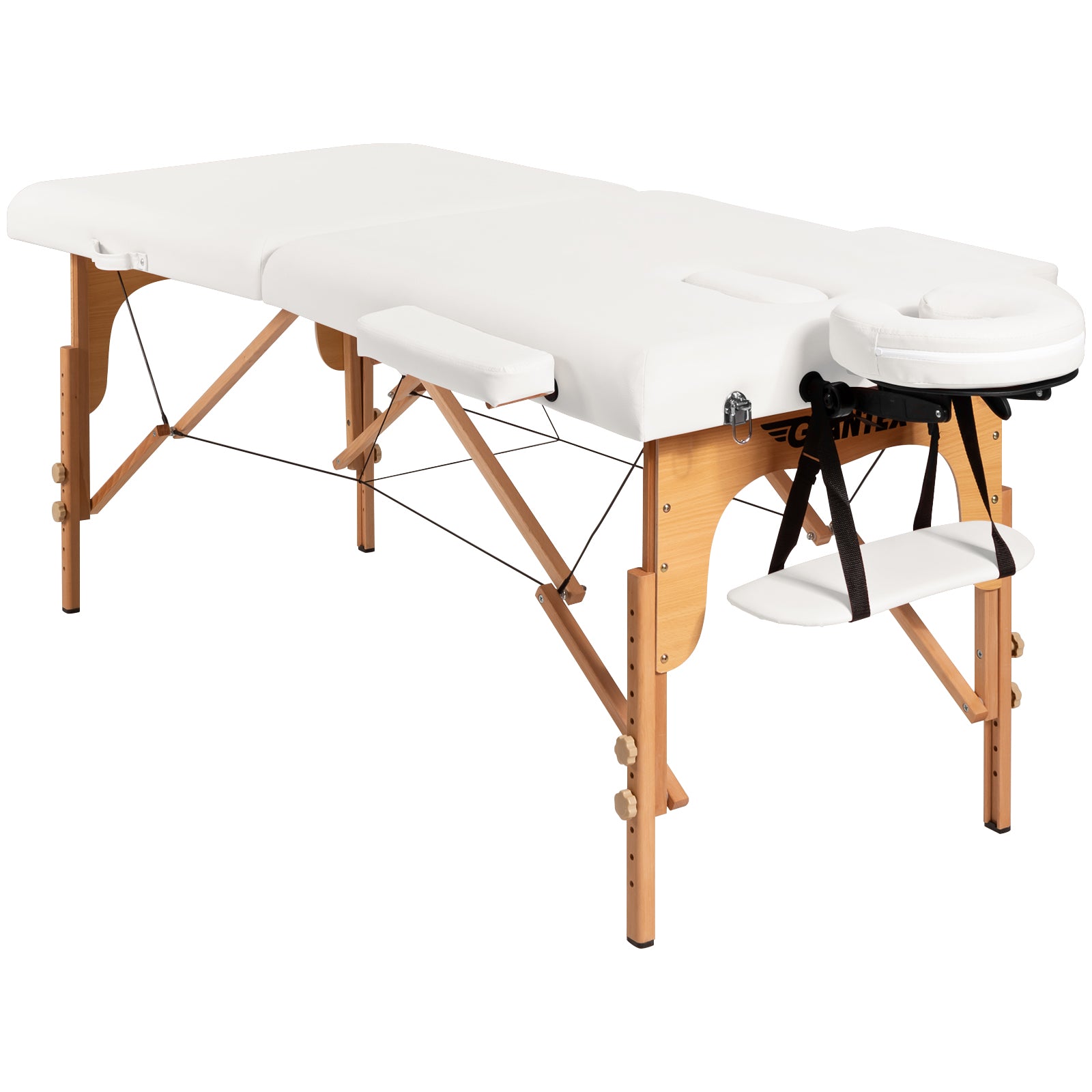 Portable Adjustable Facial Spa Bed with Carry Case, White Spa & Salon White at Gallery Canada