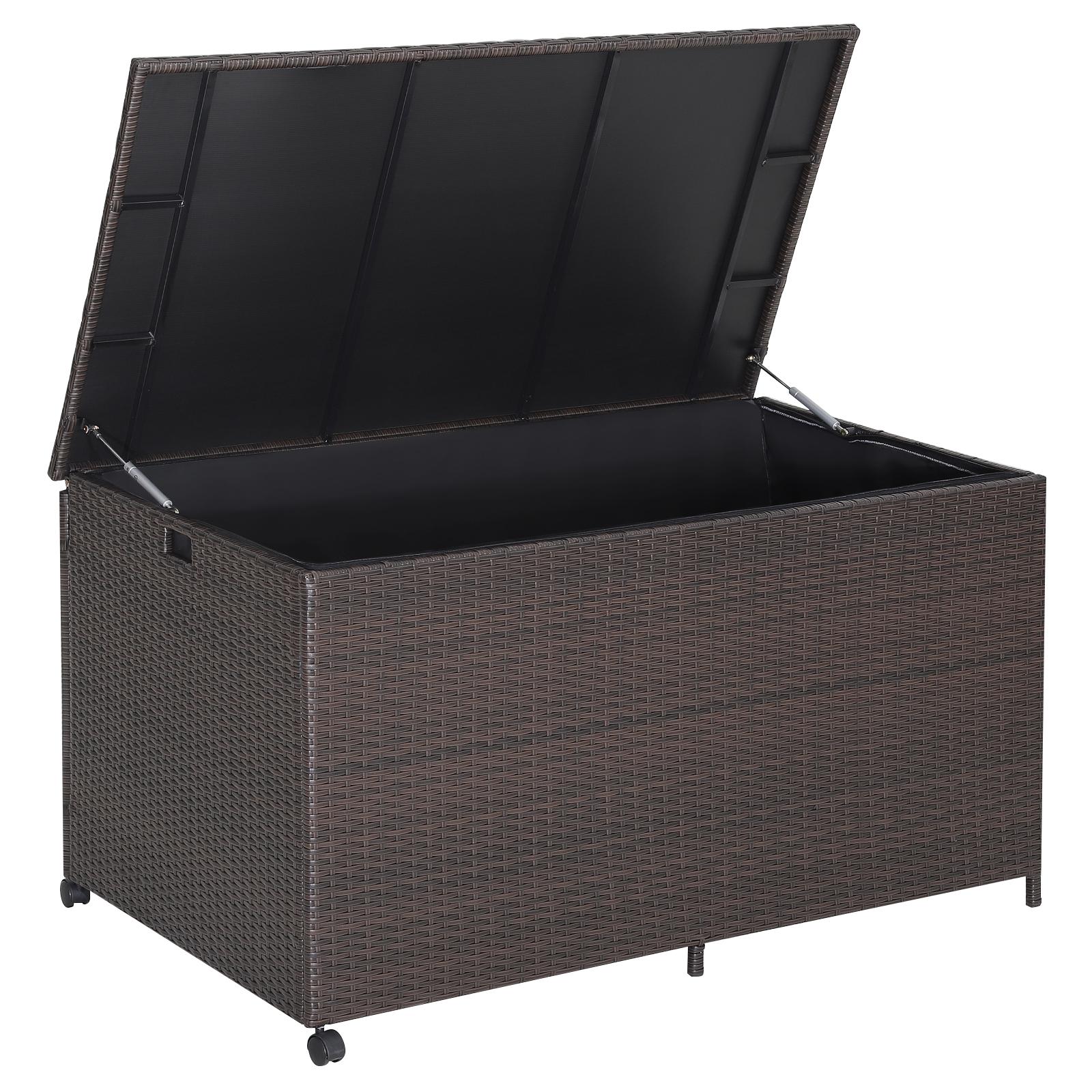 Outdoor Wicker Storage Box, 133 Gallon, Brown Sheds & Outdoor Storage at Gallery Canada