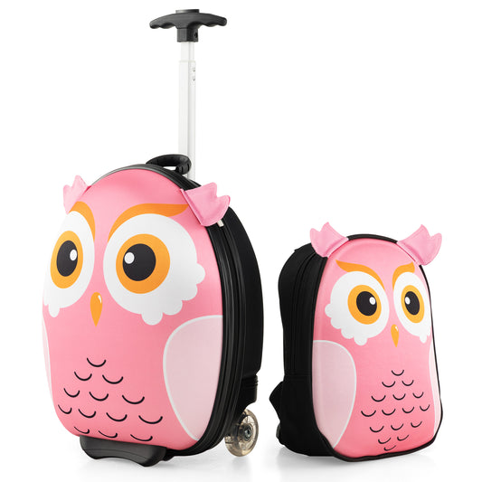 Portable Rolling Suitcase For Children, Pink Kids Luggage Pink at Gallery Canada