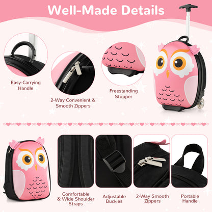 Lightweight and Portable Rolling Suitcase for Children, Pink Kids Luggage at Gallery Canada