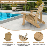 Thumbnail for Weather Resistant HIPS Outdoor Adirondack Chair with Cup Holder - Gallery View 11 of 11