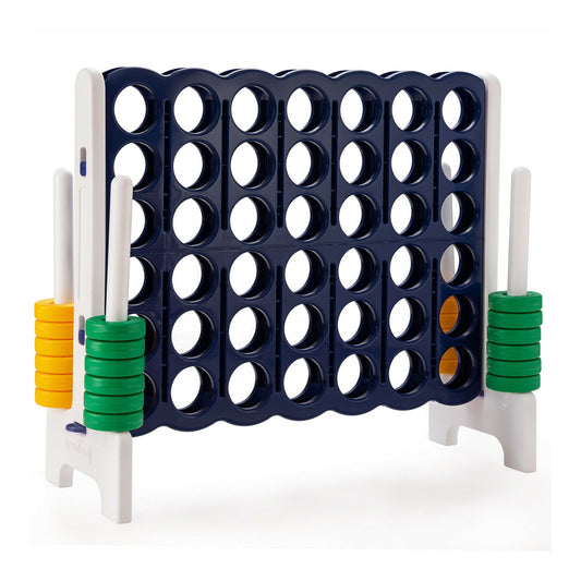 4-to-Score 4 in A Row Giant Game Set for Kids Adults Family Fun, Dark Blue
