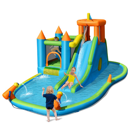 Inflatable Water Slide with Bounce House and Splash Pool without Blower for Kids Bounce House at Gallery Canada