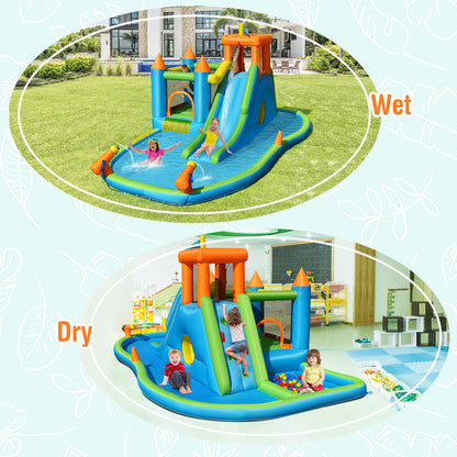 Inflatable Water Slide with Bounce House and Splash Pool without Blower for Kids Bounce House at Gallery Canada