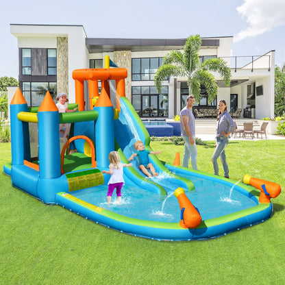 Inflatable Water Slide with Bounce House and Splash Pool without Blower for Kids Bounce House at Gallery Canada