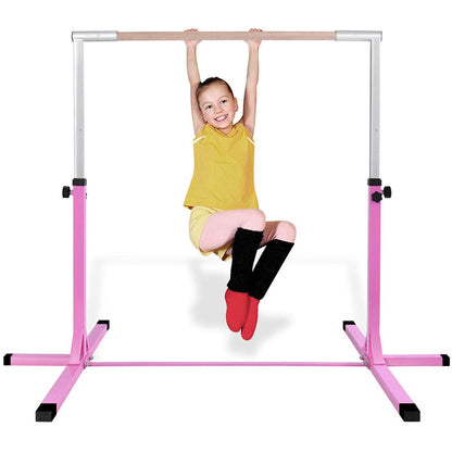 Adjustable Gymnastics Bar Horizontal Bar for Kids, Pink Toy Sports at Gallery Canada