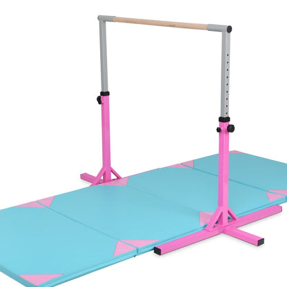 Adjustable Gymnastics Bar Horizontal Bar for Kids, Pink - Gallery Canada