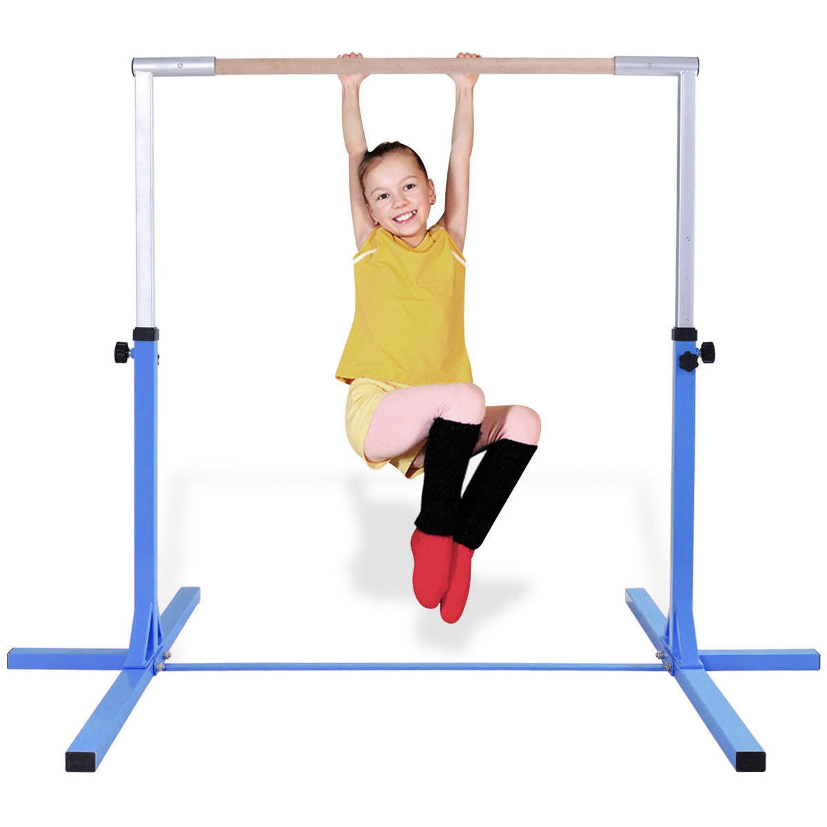 Adjustable Gymnastics Bar Horizontal Bar for Kids, Blue Toy Sports at Gallery Canada