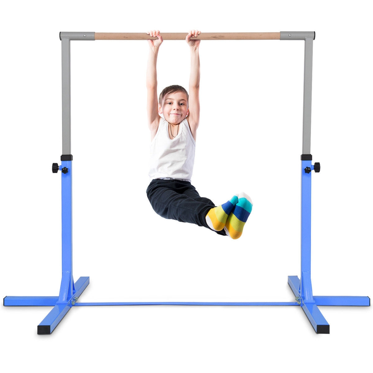 Adjustable Gymnastics Bar Horizontal Bar for Kids, Blue Toy Sports at Gallery Canada