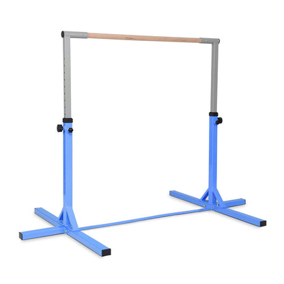 Adjustable Gymnastics Bar Horizontal Bar for Kids, Blue Toy Sports Blue at Gallery Canada