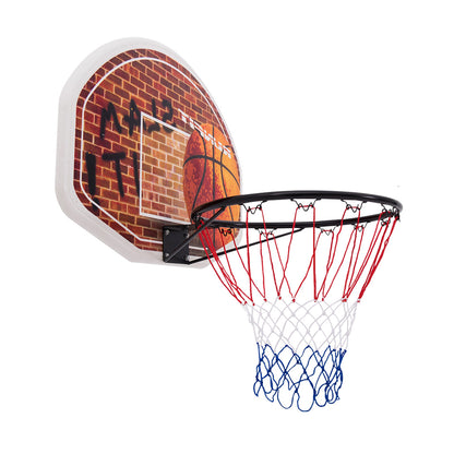 Wall Mounted Fan Backboard, Basketball Hoop With 2 Nets, Multicolor