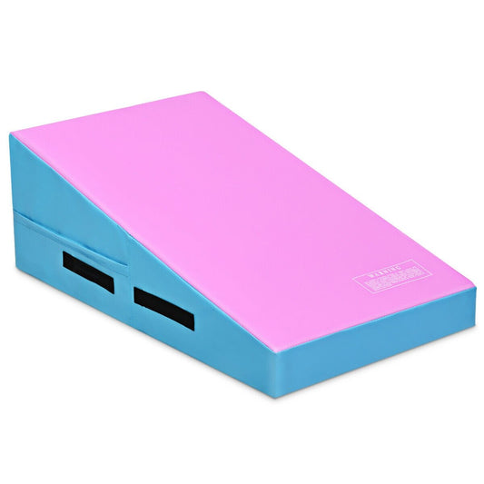 Incline Gymnastics Mat Wedge Ramp Gym Tumbling Exercise Mat, Pink & Blue - Gallery Canada