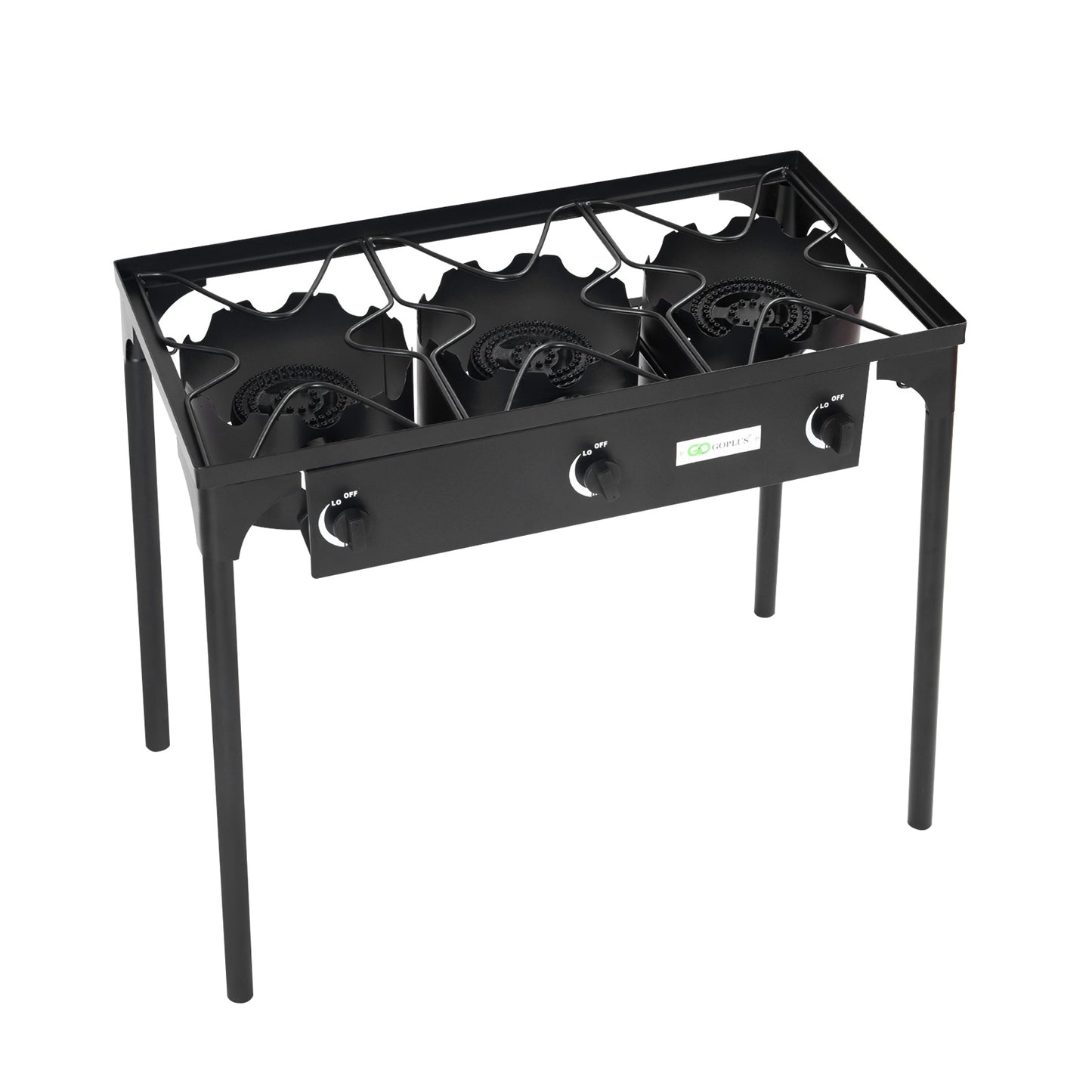 225000 BTU Portable Propane 3 Burner Gas Cooker, Black Outdoor Grills at Gallery Canada