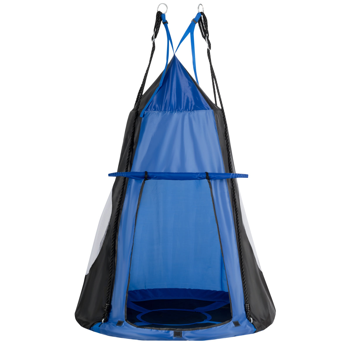 2-in-1 40 Inch Kids Hanging Chair Detachable Swing Tent Set, Blue Swing & Playsets at Gallery Canada
