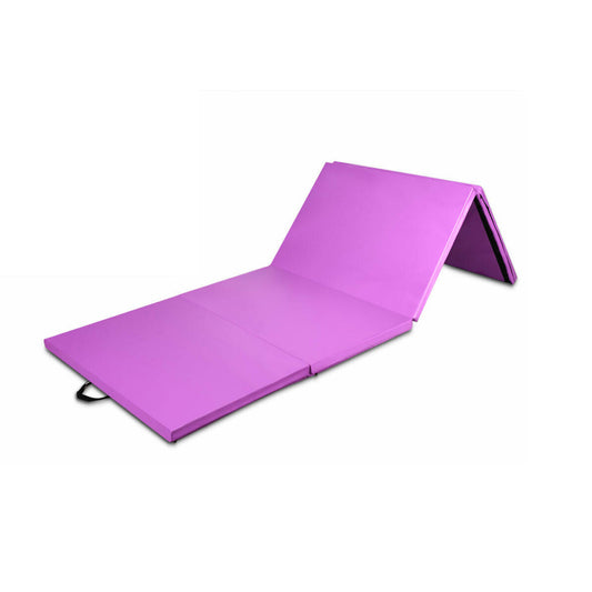 8 x 4 Feet Folding Gymnastics Tumbling Mat, Purple Yoga & Gym Mats Purple at Gallery Canada