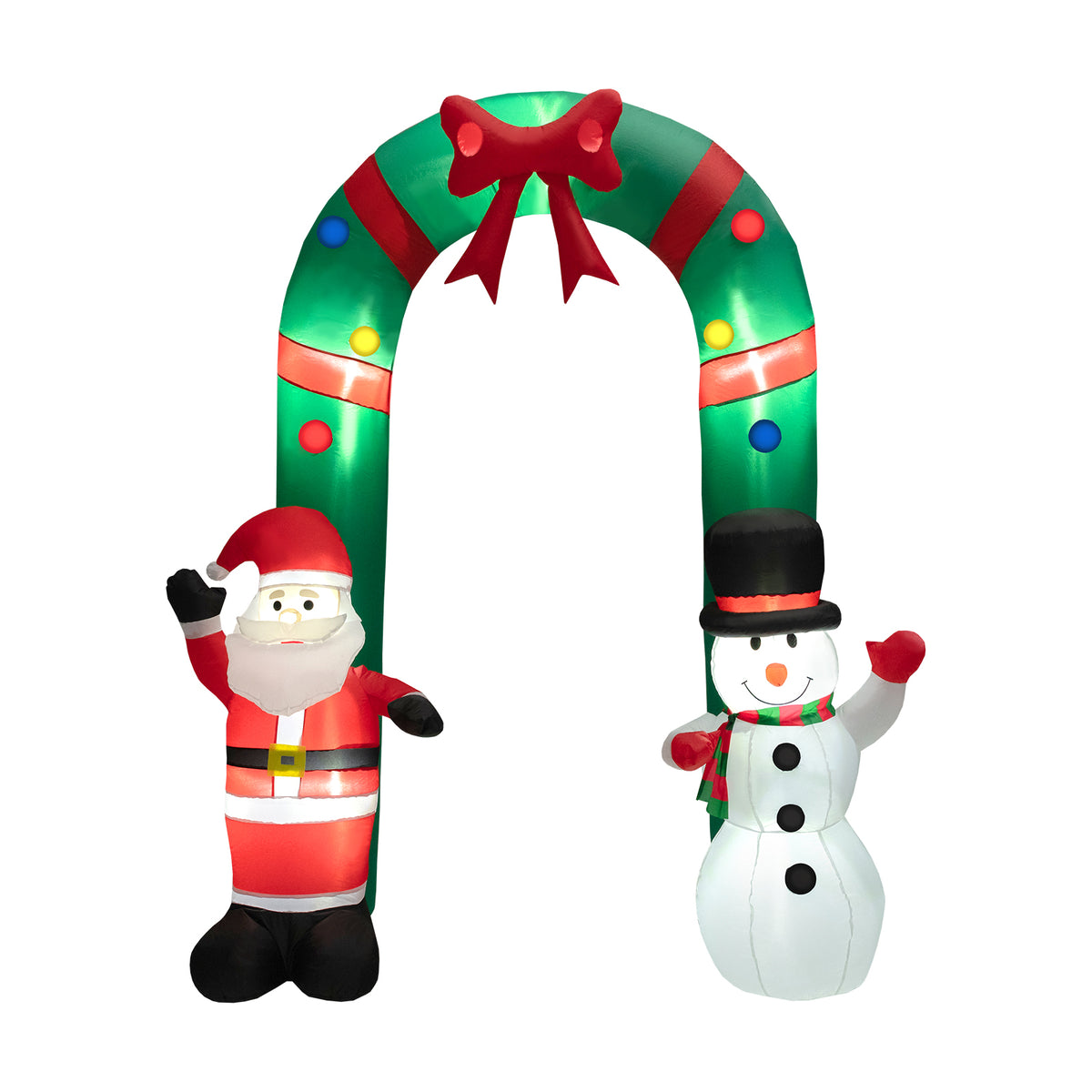 8 Feet Christmas Inflatable Archway, Santa Claus Snowman, Multicolor Christmas Inflatables at Gallery Canada